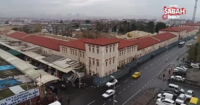Restorasyon çalışmaları devam eden Rami Kışlası havadan görüntülendi