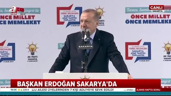 Cumhurbaşkanı Erdoğan, Necip Fazıl Kısakürek'in 'Sakarya' şiirini okudu!