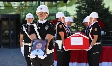 Görev başında şehit olan polise veda
