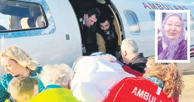 Ambulans uçakla umuda yolculuk