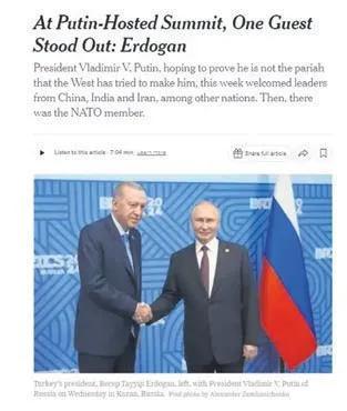 Dünya basınında BRICS Zirvesi yorumu: Erdoğan gücünü gösterdi