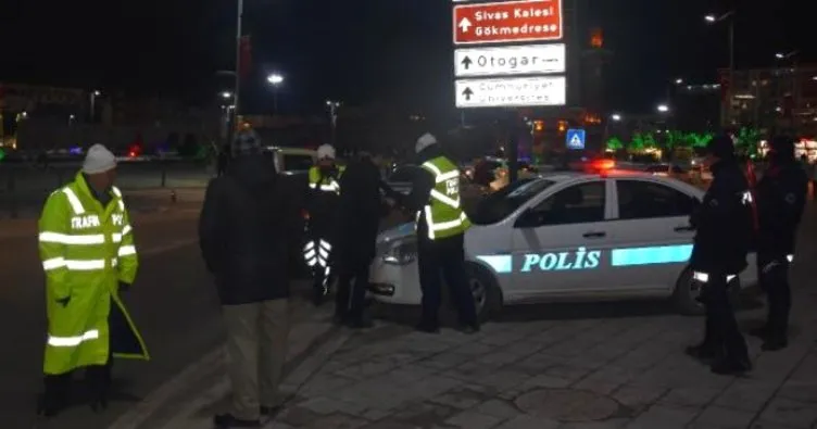 Sivas’ta polisten asayiş uygulaması