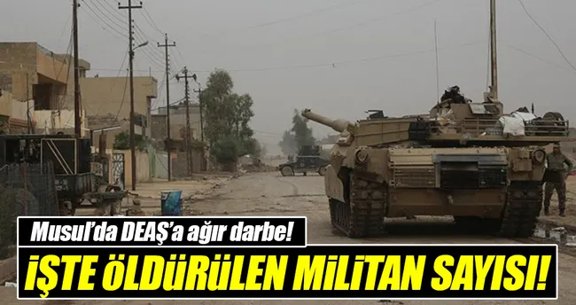 Musul’da DEAŞ’a ağır darbe!