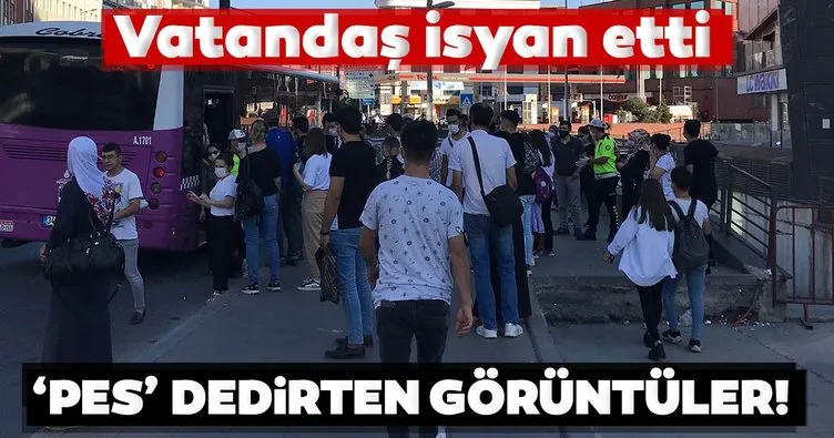 İstanbul’da tıka basa dolu otobüsler pes dedirtti