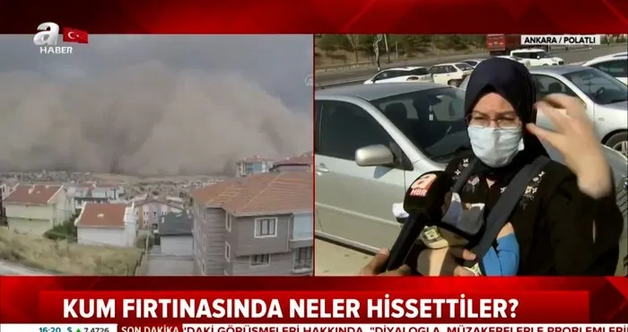 Ankara’daki kum fırtınasında yaşadıkları dehşeti böyle anlattılar | Video