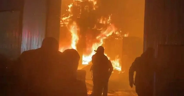 Arnavutköy’de film platosunda yangın
