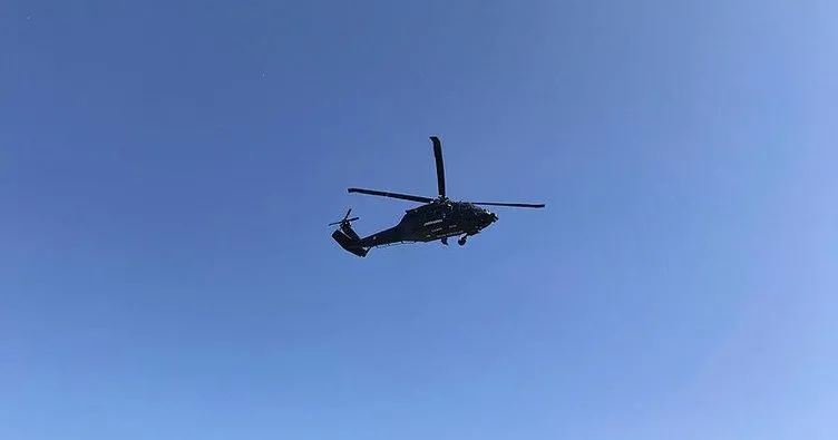 İstanbul’da jandarmadan helikopterle trafik denetimi