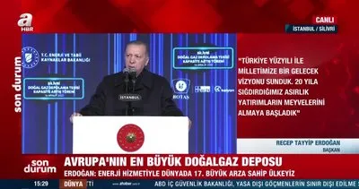 Silivri doğalgaz depolama tesisi açıldı! Başkan Erdoğan: Trakya, enerjide merkez olacak | Video
