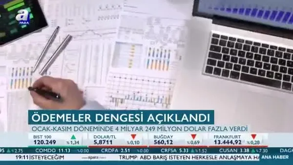 Ödemeler dengesi açıklandı