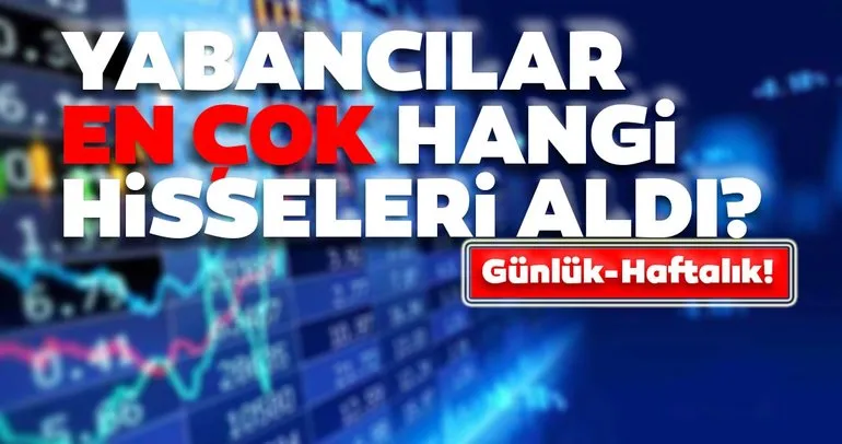 Borsada günlük-haftalık yabancı payları 26/06/2020