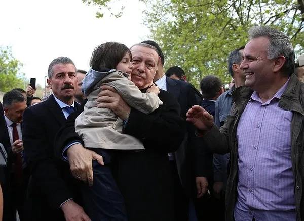 Cumhurbaşkanı Erdoğan’ın İstanbul programından ilginç kareler