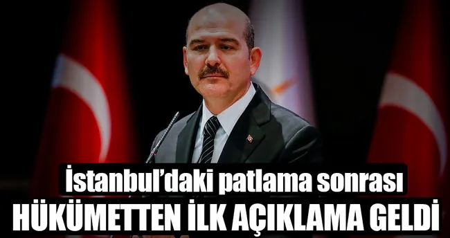 Süleyman Soylu’dan patlama açıklaması