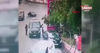 Şişli’de aracını silen sürücünün telefonunu çaldı | Video