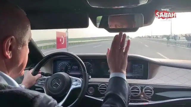Başkan Erdoğan direksiyonda! | Video