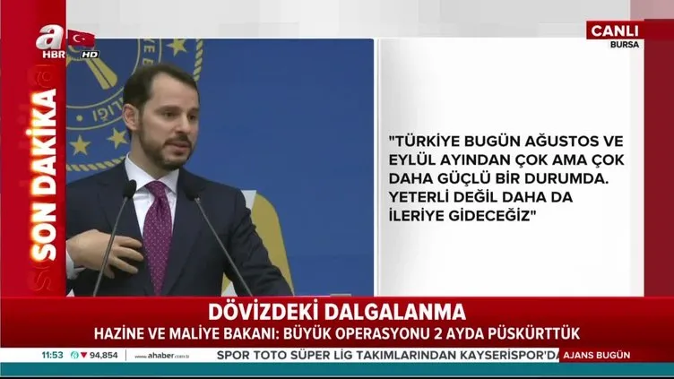 Bakan Albayrak'tan önemli açıklamalar