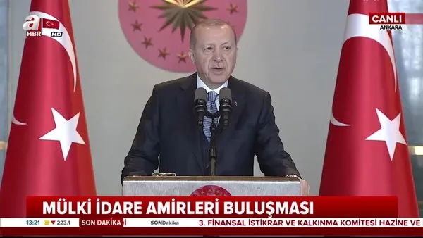 Cumhurbaşkanı Erdoğan, Mülki İdare Amirler Buluşması'nda konuştu