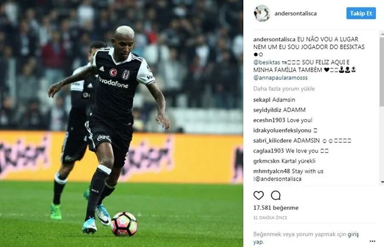 Talisca: Beşiktaş’ta mutluyum, bir yere gitmiyorum