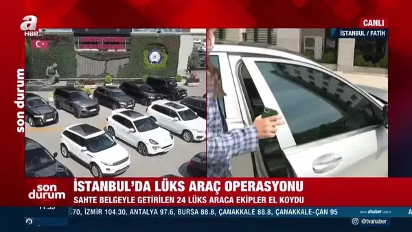 İstanbul'da 40 milyon TL'lik lüks araç operasyonu!