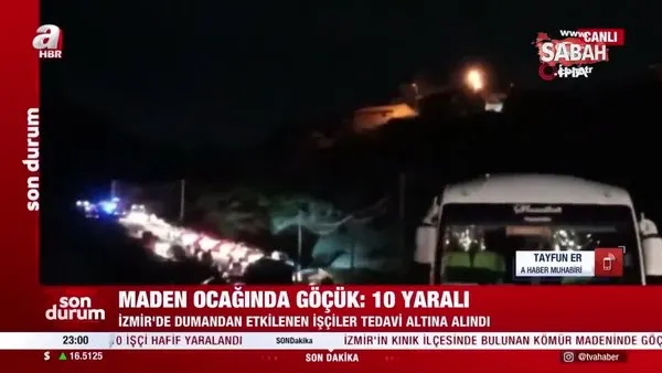 İzmir'de göçük olan maden ocağında kimse var mıydı? A Haber muhabiri canlı yayında paylaştı