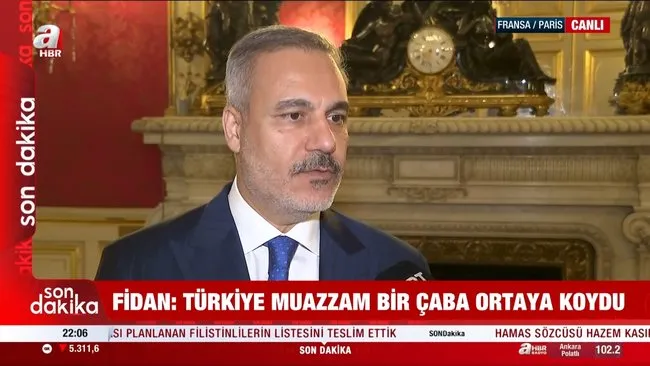 Dışişleri Bakanı Fidan’dan Gazze’de ateşkes açıklaması: Türkiye muazzam bir çaba ortaya koydu