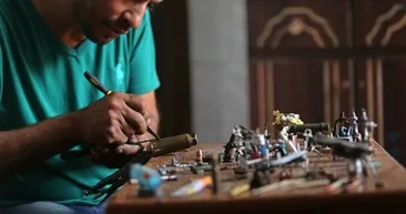 İsrail mermilerini sanat eserine çevirerek işgali protesto ediyor!