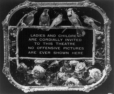 1912’de Sinema Salonu Kuralları