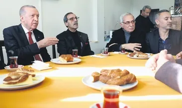 Başkanla çaylı simitli sohbet