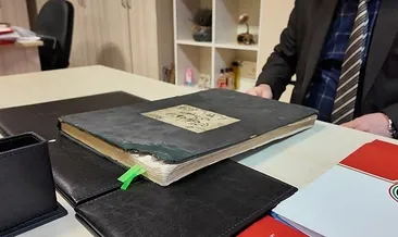 Depodan 100 yıllık adli emanet defteri çıktı