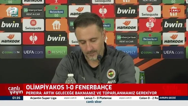 Vitor Pereira Olympiakos - Fenerbahçe maçı sonrası konuştu!