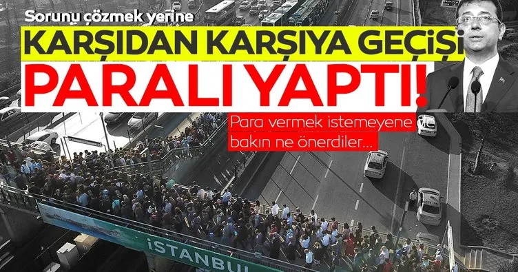 Altunizade metrobüs durağındaki üstgeçit paralı oldu!