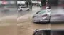 Antalya’da sağanak sonrası çöken yola araç düştü | Video