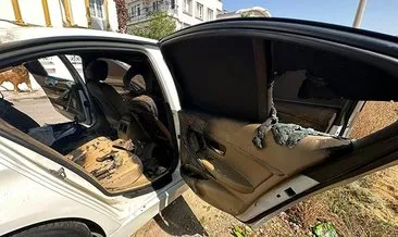 Azeri asıllı Türk iş insanının otomobiline molotoflu saldırı #antalya