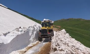 Yayla yollarında karla mücadele sürüyor #trabzon