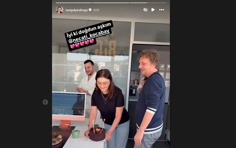 Nurgül Yeşilçay’dan büyük sürpriz! Bakın sevgilisi Necati Kocabay’ın doğum gününü nasıl kutladı...