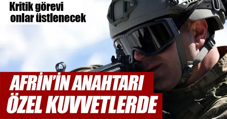 Afrin’in anahtarı Özel Kuvvetler’de