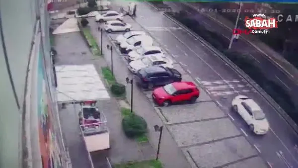 İstanbul Başakşehir'de sürücünün üzerine atlayan köpek aracın devrilmesine sebep oldu