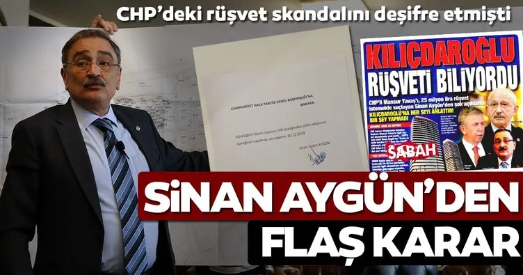 Son dakika: Eski milletvekili Sinan Aygün, CHP’den istifa etti! İşte o istifa dilekçesi