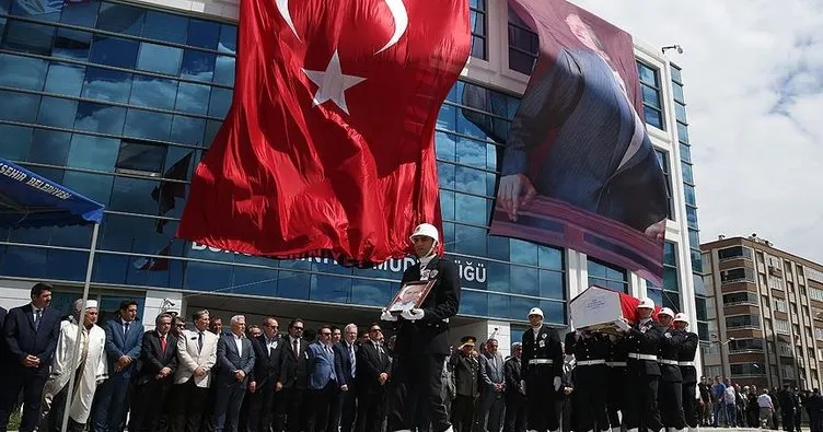 Bursa’daki şehit polis memuru için tören düzenlendi