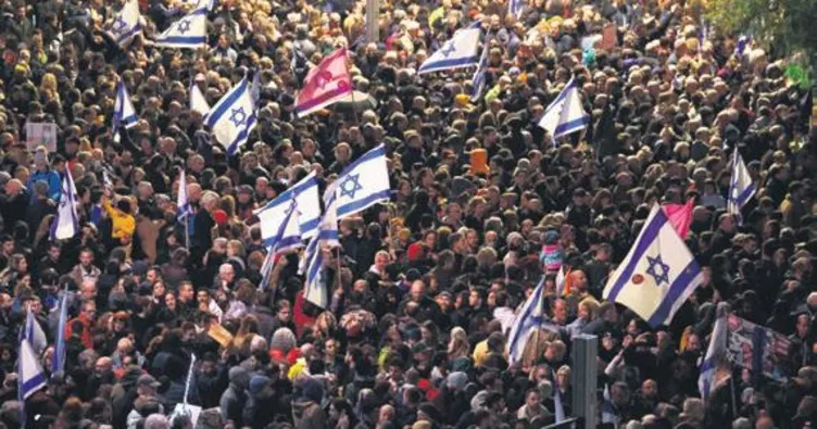 Netanyahu karşıtı dev protesto