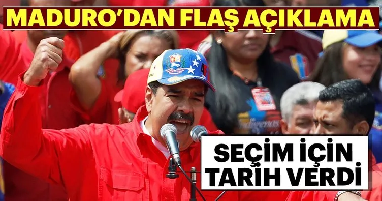 Maduro’dan seçim açıklaması