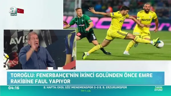 Denizlispor - Fenerbahçe maçında Emre'nin faul yaptığını söyleyen Erman Toroğlu'dan sert çıkış: 