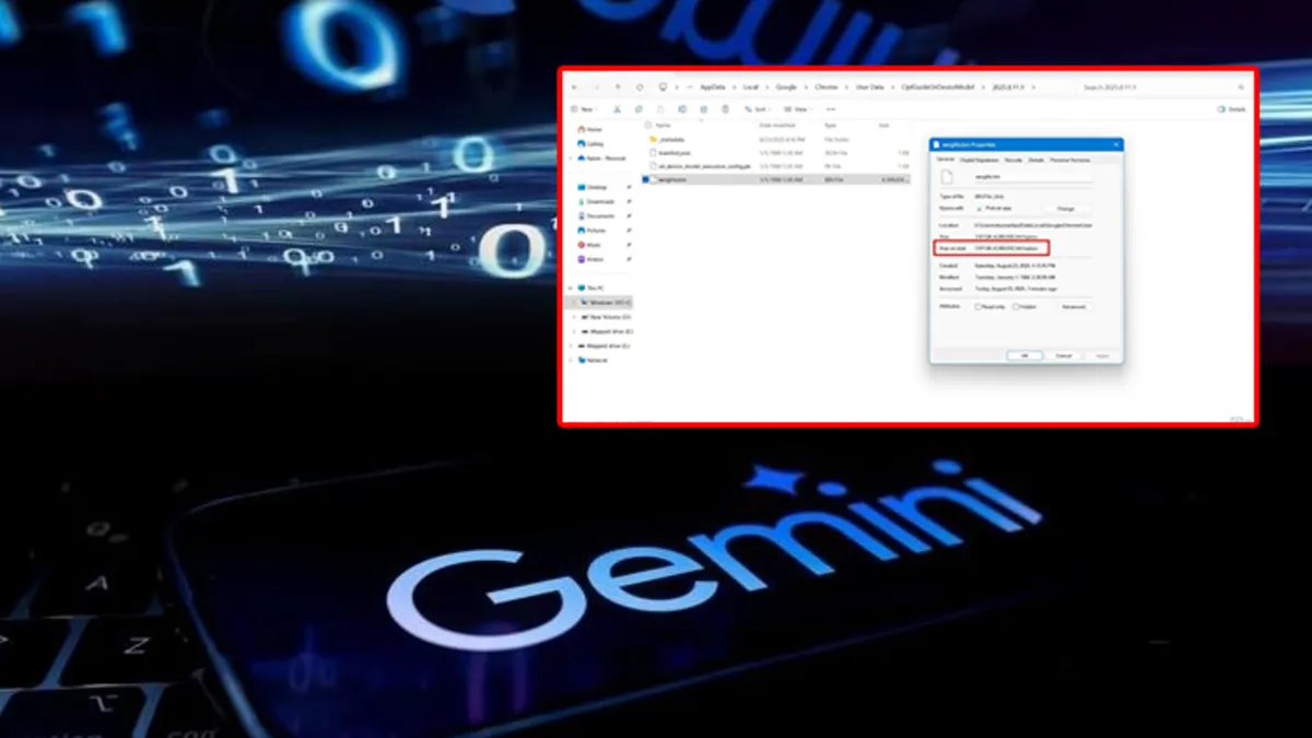 Google’dan ‘sessiz’ işgal! 4GB’lık yapay zeka dosyası gizlice cihazlara yerleştirdi Google’dan ‘sessiz’ işgal! 4GB’lık yapay zeka dosyası gizlice cihazlara yerleştirdi
