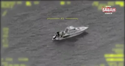 Son Dakika: Yunan sahil güvenlik botu Bodrum açıklarında böyle görüntülendi! İHA tespit etti | Video