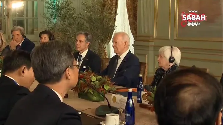 Biden ve Xi 1 yıl aranın ardından ilk kez yüz yüze görüştü