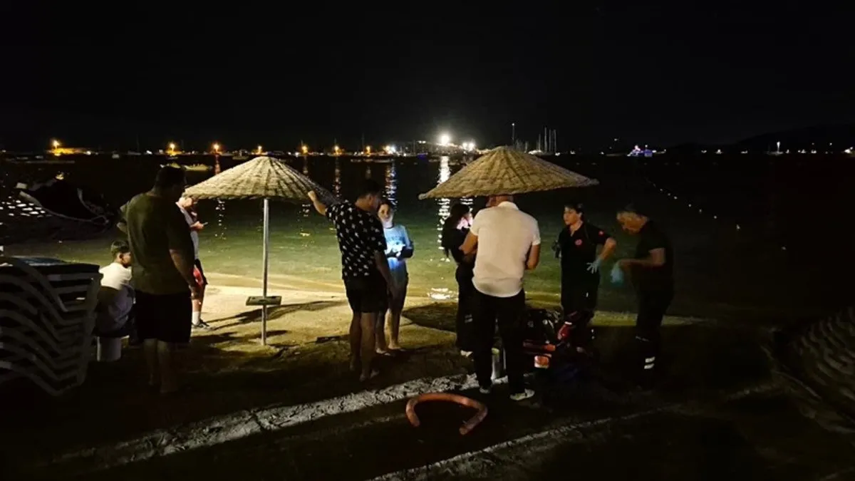 Bodrum’da acı olay! Gece denize giren turist boğuldu