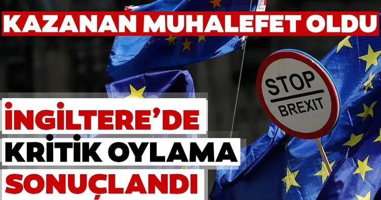 İngiliz parlamentosunda kritik Brexit oylamasını muhalefet kazandı