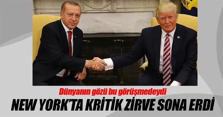 Erdoğan-Trump ile bir araya geldi