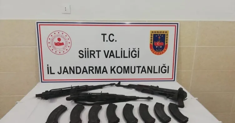 Siirt’te silah ve mühimmat ele geçirildi