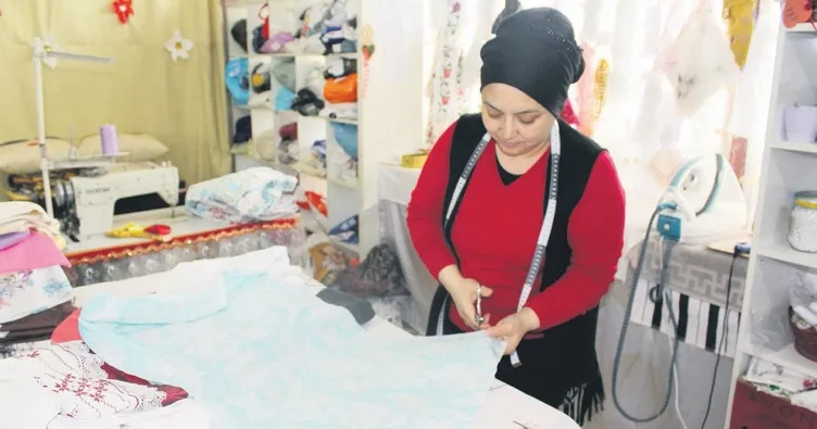 Hedefi dikiş atölyesi kurmak