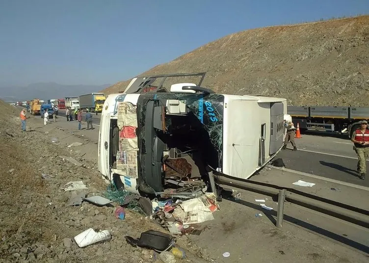 Gaziantep’te otobüs devrildi: Ölü ve yaralılar var